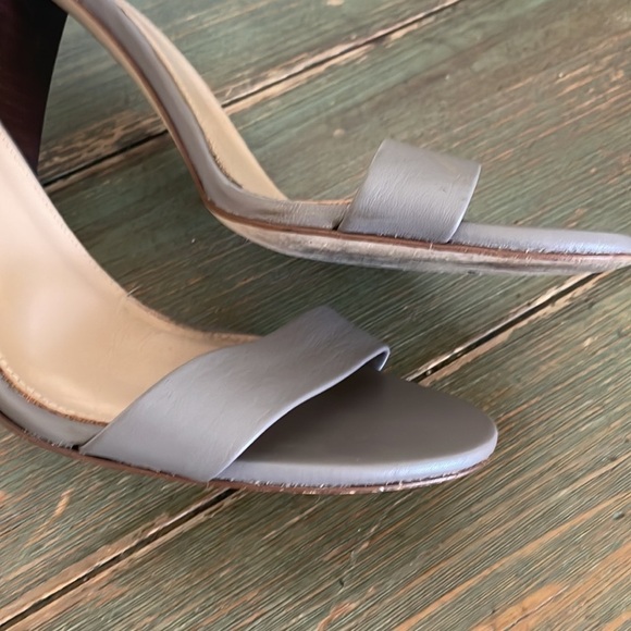 J. Crew Lanie Taupe Leather Heels Size 8.5 - Picture 8 of 9